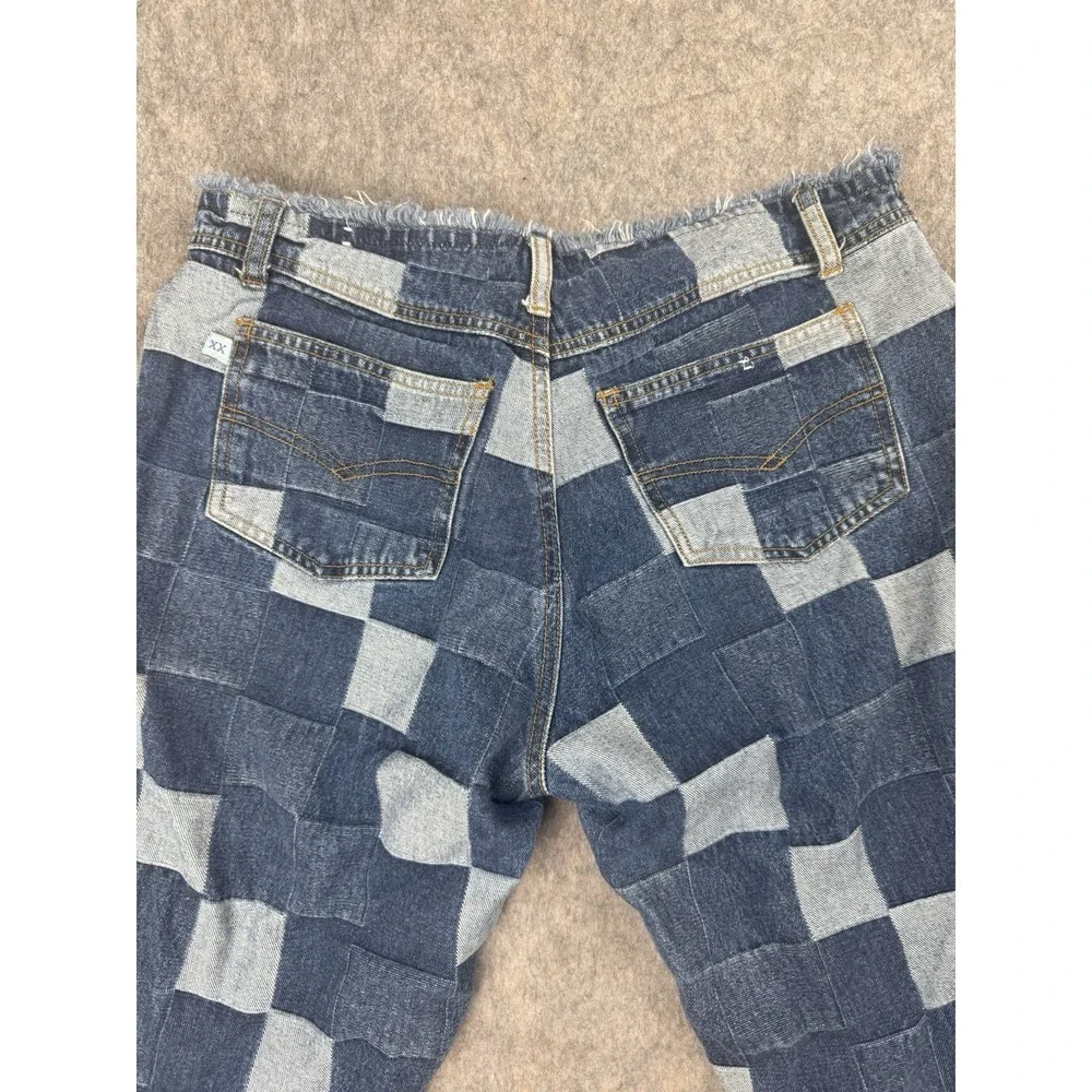 Track Women's Window Patch Jeans, Size 13/14, Blue Denim,‎ Flared